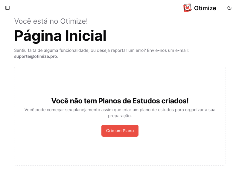 Imagem do botão de cadastro de projetos do Rotinize